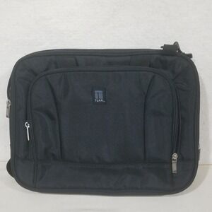 Black Travel soft Laptop Messenger Bag TUARI Briefcase Shoulder Strap Padded